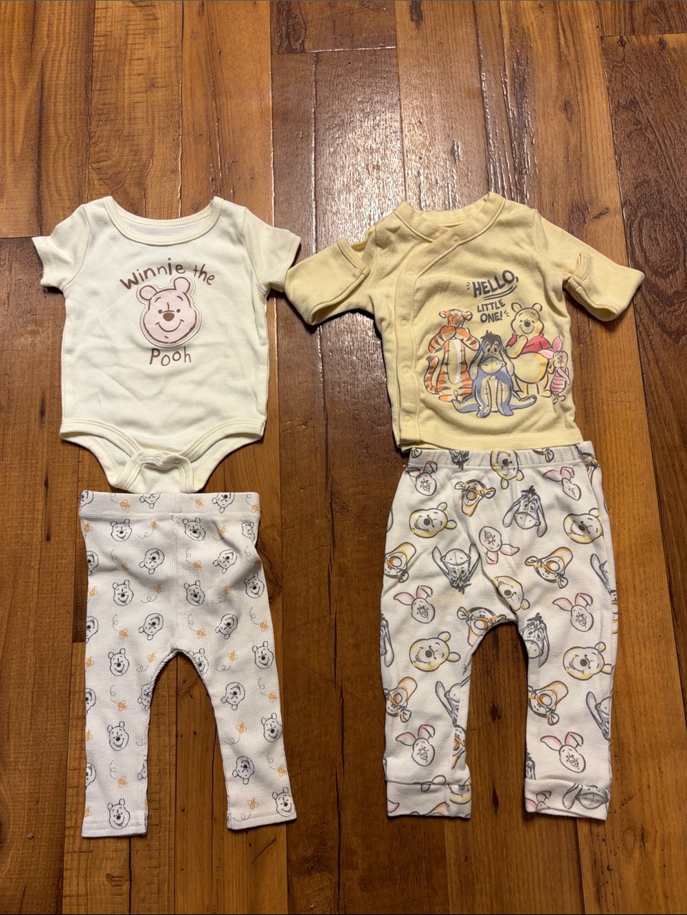 Winnie The Pooh Two Outfits Size 3-6 Months Unisex